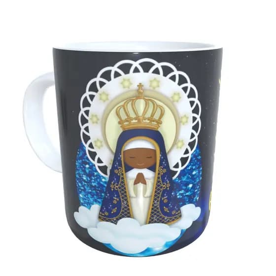 Caneca Nossa Senhora -  Envio em 24 horas -  Personalizada Exclusiva de Porcelana - _ Modelo 03