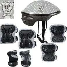 Kit Proteção Infantil Com Capacete Bel. Skate/Patins/Bicicleta/Patinete/Roller.