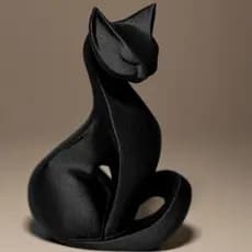 Escultura Decorativa Minimalista  * GATO *   Amor Felino