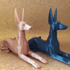 Estátua Cão-Anúbis Para Decoração