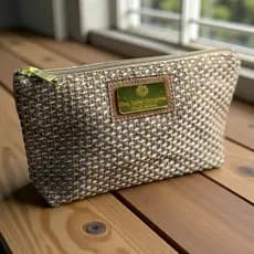 NECESSAIRE PERSONALIZADA LINHO (tamanho:18x11cm)
