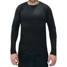 Camisa Térmica de Compressão Masculina Manga Longa com Proteção Contra o Frio e Secagem Rápida