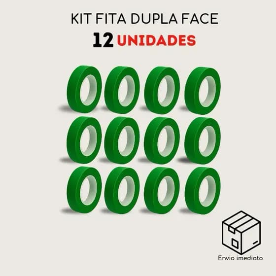 Kits 2 a 12 Unidades Fita Dupla Face 2M Extra Forte Alta Fixação Acrílica Multiuso ENVIO RÁPIDO