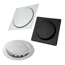 Ralo Inteligente 9.5x9.5 / 15x15 Cm Inox Banheiro Lavabo Veda Cheiro