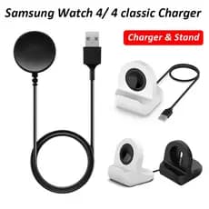 Samsung Galaxy watch 8/7/6/6classic/5/5pro/4/4 Carregador De Cabo Clássico 1M Magnético De Silicone Carregamento Smartwa