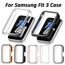 Capa Para PC Com Diamante Samsung Galaxy Fit 3 Protetora Sem Vidro Temperado Frame