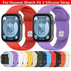 Pulseira De Silicone Macio Para Huawei watch Fit 4 4Pro 3 fit3 Cinto De Substituição De Smartwatch Relógio Inteligente