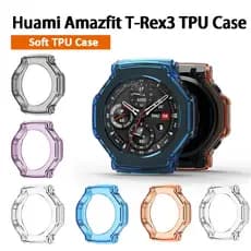 Capa Macia De TPU Para Huami Amazfit T-rex3 , Protetora rex 3 Transparente Antiarranhões Relógio