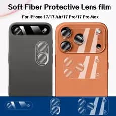 Película Protetora De Lente De Fibra Macia Para iPhone 17/17 Pro Max Protetor Câmera De Ar Filme Base