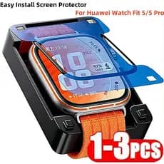1-3 Pcs Filme De Vidro Temperado De Fácil Instalação Para Huawei Watch Fit 5 4 Pro 3 Protetor De Tela De Smartwatch Fit5