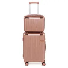 Conjunto Mala De Viagem Bordo 10KG Rodas Dupla Removíveis Cadeado TSA 3 Dígitos ATP91