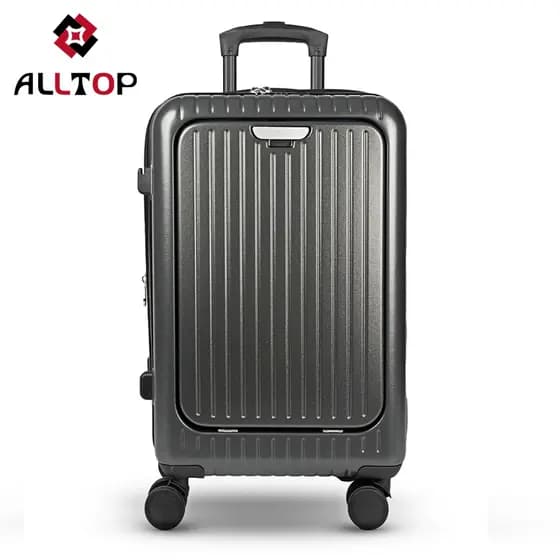 Mala De Bordo Policarbonato 4 Rodas 360° Com Porta Notebook e Cadeado TSA