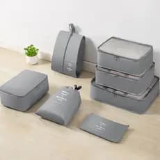 Kit 7un Organizadores De Viagem Para Roupas Maquiagens Assesorios Alto Qualidade ATP024