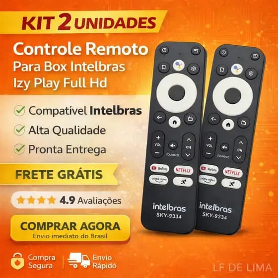 Controle Remoto Para Intelbras Izy Play Full Hd 4140033