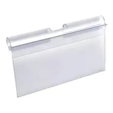 Kit 10 Porta Etiquetas de Preço 5cm em PVC Para Gancho Geladeira