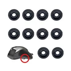 Kit 10 Arruela Borracha Tampa Lateral Fazer250 Lander250 Tenere250 XL XLX Universal
