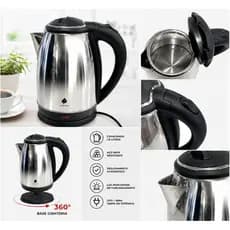 Chaleira Elétrica Inox 1,8L 220V Desligamento Automático Base Giratória