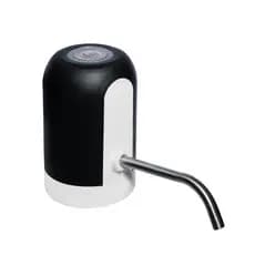 BOMBA ELÉTRICA PARA GALÃO DE ÁGUA EM PLÁSTICO E AÇO INOX BRANCO E PRETO 15,5CM X 7CM X 11,5CM - LYOR