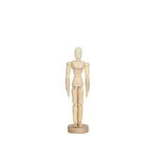 MANEQUIM BONECO ARTICULADO DE MADEIRA FLEXÍVEL 43CM
