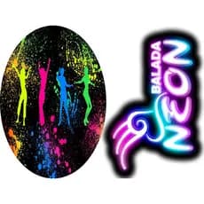 KIT 6 DISPLAYS DE MDF DE 20CM BALADA NEON