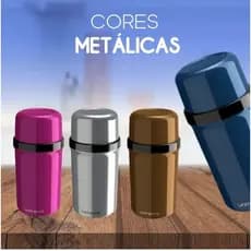 Garrafa Térmica Fano Metálica 0,25L - Unitermi - Café - Água - Chá