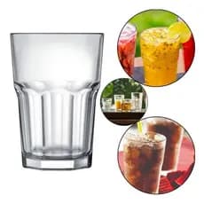 Kit Copos Bristol 410ml de Vidro – 6 / 12 unidades – Ideal para Água, Suco, Vitamina e Drinks