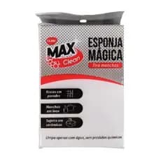 Esponja Mágica Max Clean Alta Eficiência Limpeza Doméstica e Pesada Buchinha Limpa Tudo
