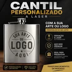 Cantil de whisky CANTIL DE BEBIDA PERSONALIZADO A LASER COM SUA ARTE NOME TIME LOGO EM SILHUETA IDÉIAS DE PRESENTE