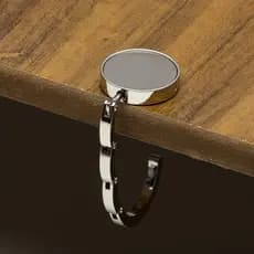Suporte Gancho Porta Bolsa de Metal Dobrável Portátil de Mesa Pendurar