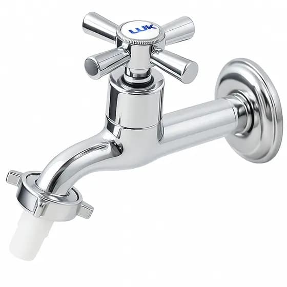 Torneira Para Tanque/Jardim 100% Metal Cromado Luxo 1/4 Volta - Design Moderno