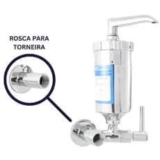 Adaptador de Torneira para Filtro de Água C61 1/4 de Volta +  Filtro Purificador Refil Copo Em ABS