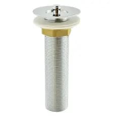 Válvula Para Lavatório Banheiro Cuba Longa 7/8' Metal Cromado Com Tampa Metal