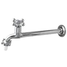 Torneira Para Cozinha/Tanque Parede Em Metal 22CM Cromada Com Bico