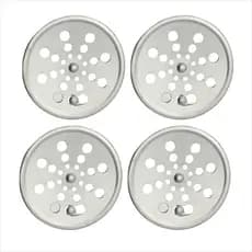 Kit 4 Tampa Ralo Grelha Redondo 100 Aço Inox Abre Fecha