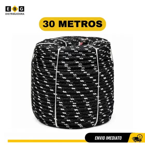 Corda 30 Metros Multiuso Para Amarração De Carga Balanço Brinquedo 8mm