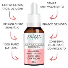 Óleo de Rosa Mosqueta Rubiginosa 100% Puro e Natural