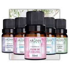 Kit 5 Essências para Aromatizador elétrico e Umidificador Difusor a Base de Água