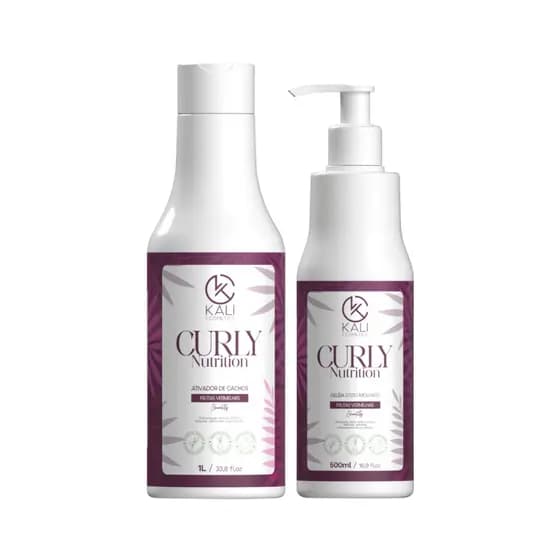 Kit Cachos Ativador Modelador 1L e Gelatina Umidificadora 500ml Chantilly e Frutas Vermelhas