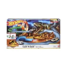 Pista Hot Wheels Jurassic World Clash motorizada Mattel