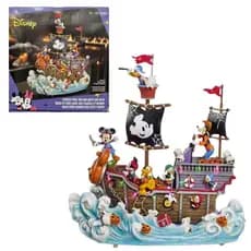 Playset Disney Halloween Barco Pirata Mickey c/ luz e música