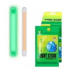 Kit 10  Bastão Luminoso Luz Química Pesca Noturna 6mmx50mm