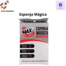 Esponja  Magica Bucha Mágica Branca Grande Tira Manchas Max Clean Clink