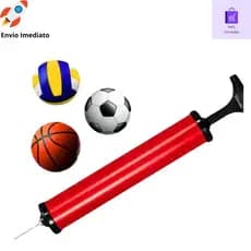 Bomba De Encher Bola De Futebol Profissional de Campo Futsal Basquete Vôlei Multiuso de Ar Manual