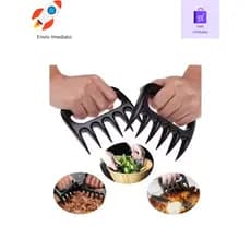 Kit Duas Garra De Urso Para Churrascos Carnes Frangos Saladas Desfiador
