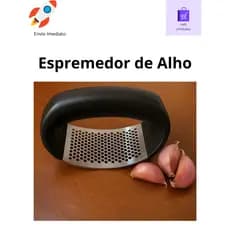 Amassador De Alho Manual Aço Inox Espremedor Triturador Prático Fácil e Rápido