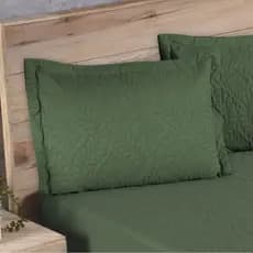 Kit 02 Porta Travesseiros 65cm x 45cm Matelado Liso Elegance Sem Zíper Várias Cores Toque de Algodão