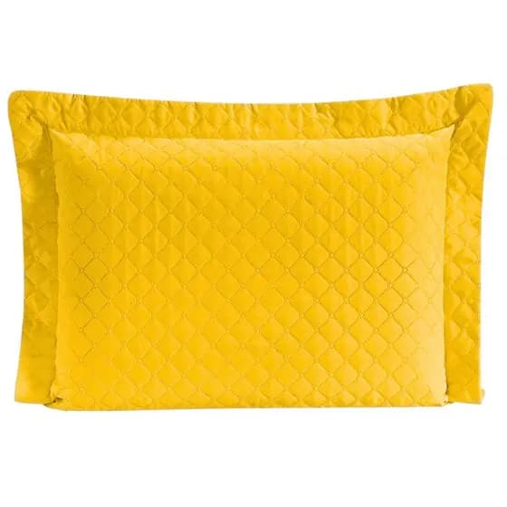 Porta Travesseiros Matelado Liso 65cm x 45cm 100% Poliéster Requinte Fronha Capa de Travesseiro