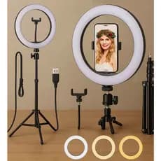 Ring Light Iluminador 10 Polegadas com Tripé Profissional Led Selfie para Celular Profission Premium
