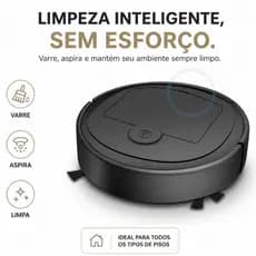 Robô Aspirador Mini Inteligente Automático Rob Aspirador Portátil  Recarregável Limpeza Rápida Facil