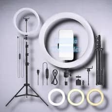 Ring Light Iluminador Polegadas com Tripé Profissional10' Led Selfie para Celular Profission Premium